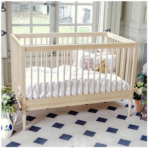 Crib with Mattress - Birch