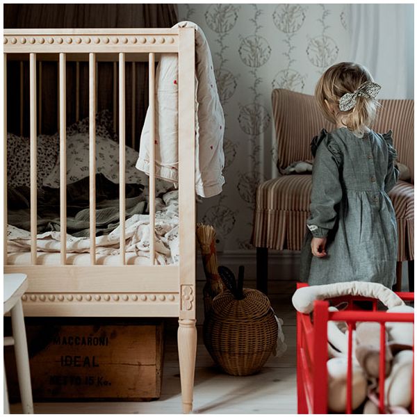 Crib with Mattress - Birch