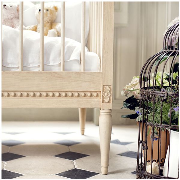 Crib with Mattress - Birch