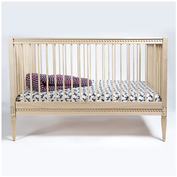 Crib with Mattress - Birch