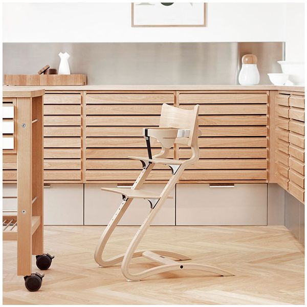 Chaise haute évolutive Classic avec arceau - Naturel