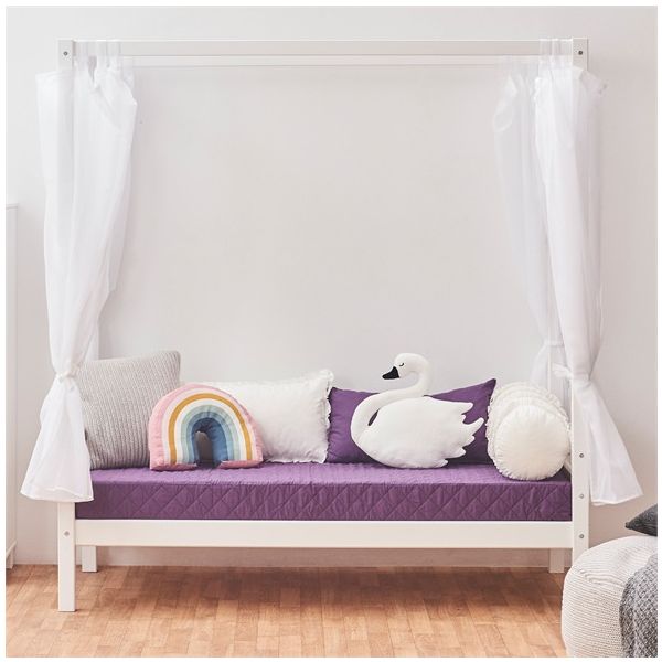 Eco Dream Four Poster Convertible Bed - 70 x 160 cm - White