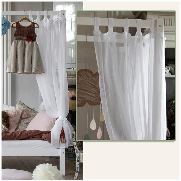 Eco Dream Four Poster Convertible Bed - 90 x 200 cm - White
