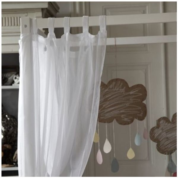 Eco Dream Four Poster Convertible Bed - 90 x 200 cm - White