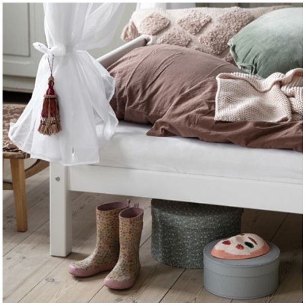 Eco Dream Four Poster Convertible Bed - 90 x 200 cm - White