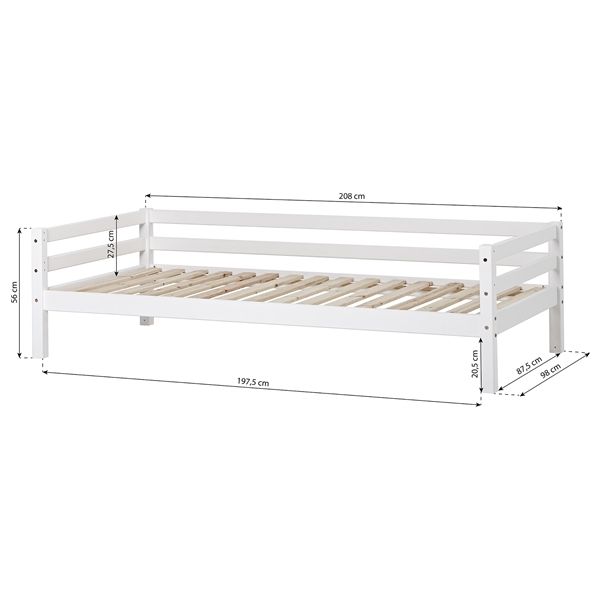 Eco Dream Convertible Day Bed 90 x 200 cm - White