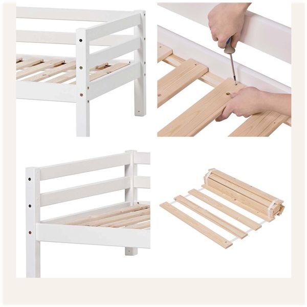 Eco Dream Convertible Day Bed 90 x 200 cm - White