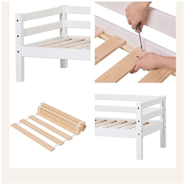 Eco Dream Convertible Junior Day Bed 70 x 190 cm - White