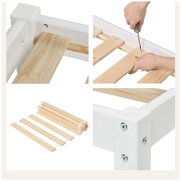 Lit simple Eco Dream 90 x 200 cm - Blanc