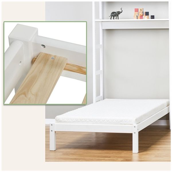 Lit simple Eco Dream 90 x 200 cm - Blanc