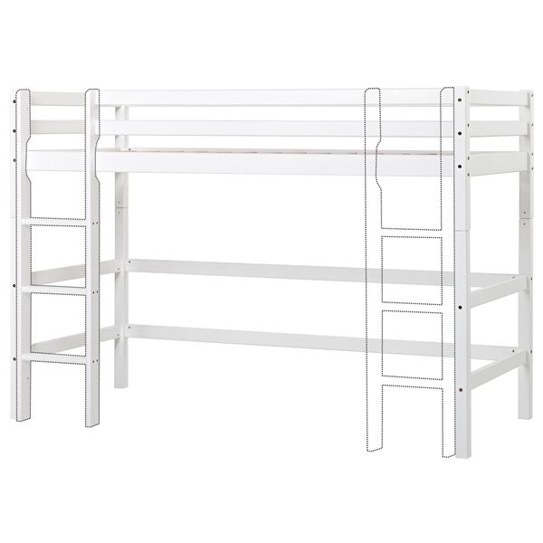 Low Convertible Loft Bed (H 145 cm) Eco Dream 90 x 200 cm - White