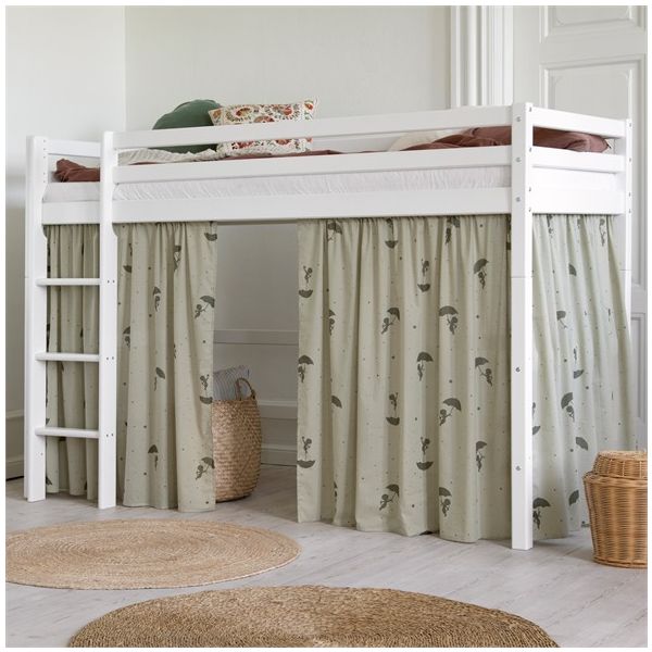 Low Convertible Loft Bed (H 145 cm) Eco Dream 90 x 200 cm - White