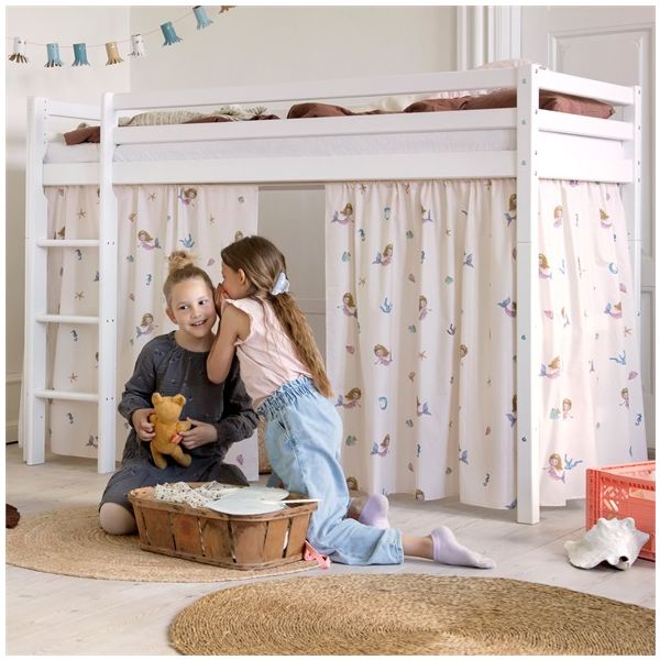 Low Convertible Loft Bed (H 145 cm) Eco Dream 90 x 200 cm - White