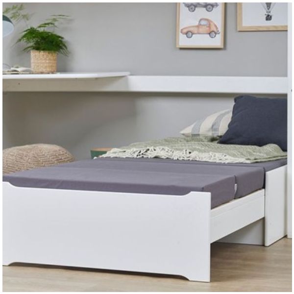 Lit mezzanine évolutif avec bureau & canapé Eco Dream Mega 90 x 200 cm - Blanc