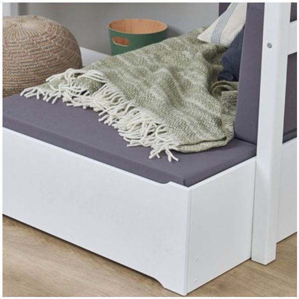 Lit mezzanine évolutif avec bureau & canapé Eco Dream Mega 90 x 200 cm - Blanc