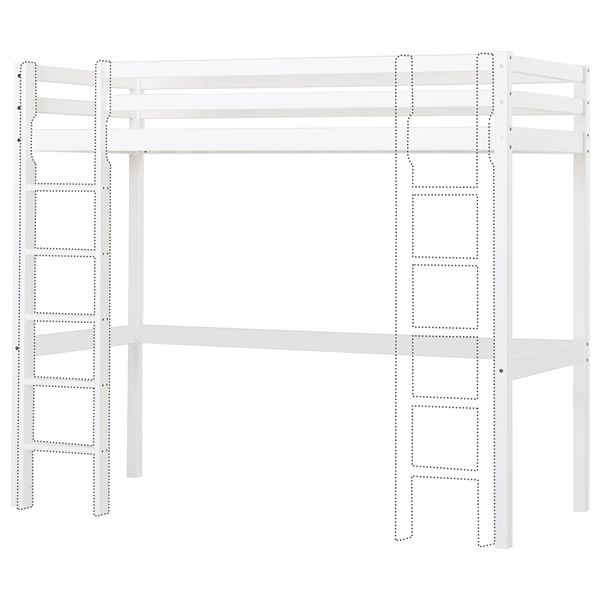 High Convertible Loft Bed (H 177 cm) Eco Dream 90 x 200 cm - White