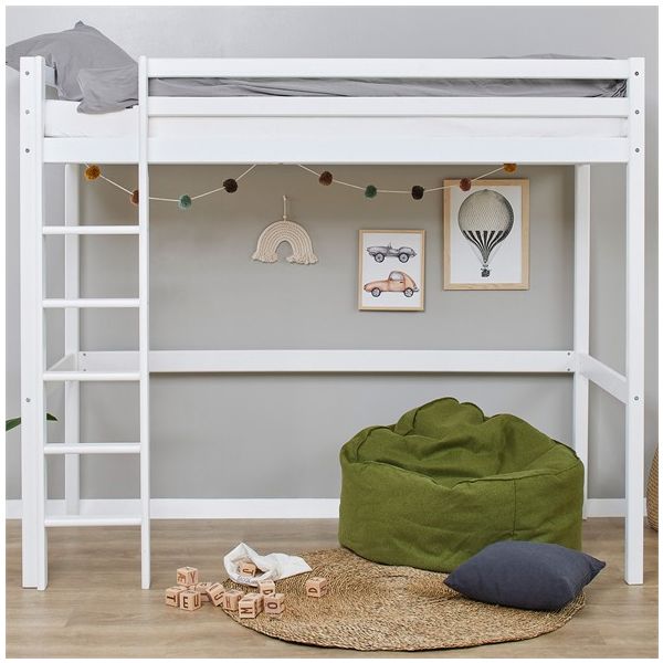 High Convertible Loft Bed (H 177 cm) Eco Dream 90 x 200 cm - White