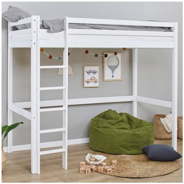 High Convertible Loft Bed (H 177 cm) Eco Dream 90 x 200 cm - White