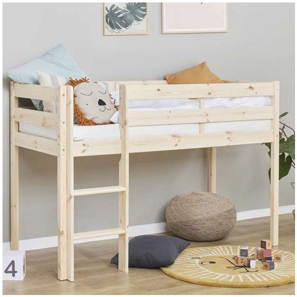 Lit mi-hauteur (H 114 cm) Eco Comfort 70 x 160 cm