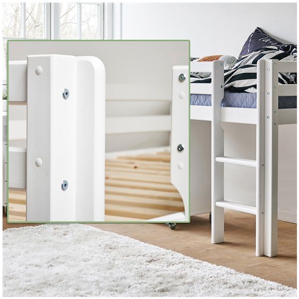 Eco Dream Mid-high Convertible Bed 70 x 160 cm - White