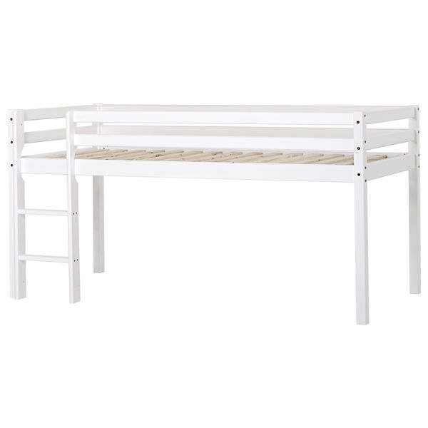 Eco Dream Convertible Mid-High Bed with Desk & Drawers 90 x 200 cm – White