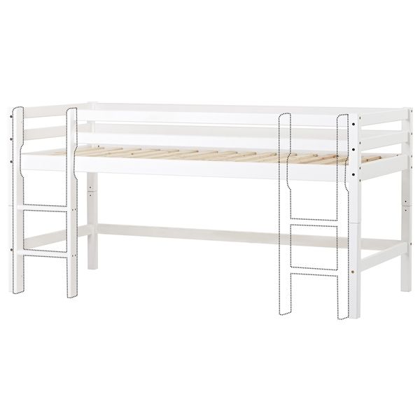 Lit mi-hauteur évolutif (H 105 cm) Eco Dream 90 x 200 cm - Blanc