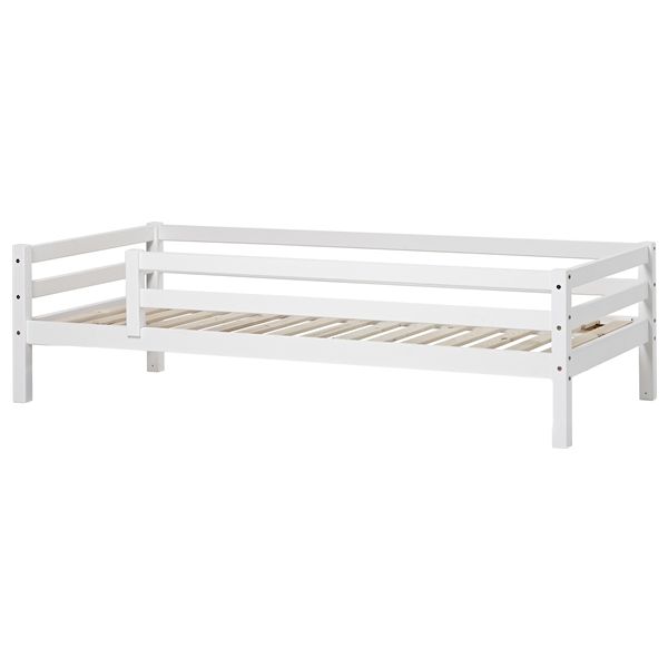 Lit simple évolutif avec barrière de sécurité 3/4 Eco Dream 90 x 200 cm - Blanc