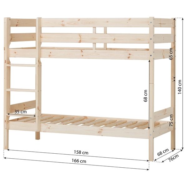 Lit superposé Eco Comfort 70 x 160 cm