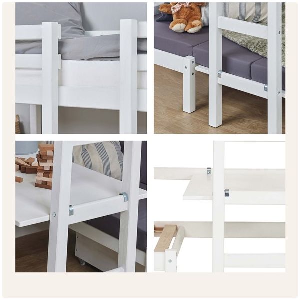 Lit superposé Eco Dream Jumbo 90 x 200 cm - Blanc