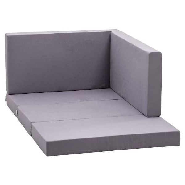 Matelas en 5 parties pour lit mezzanine évolutif avec bureau & canapé Eco Dream Mega 90 x 200 cm - Gris