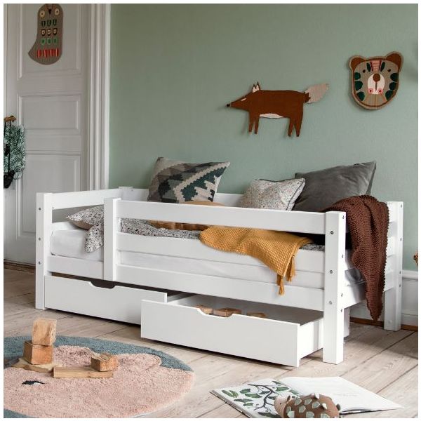 Set de 2 tiroirs de rangement pour lits Eco Dream, Eco Comfort & Eco Luxury 70 x 160 - Blanc