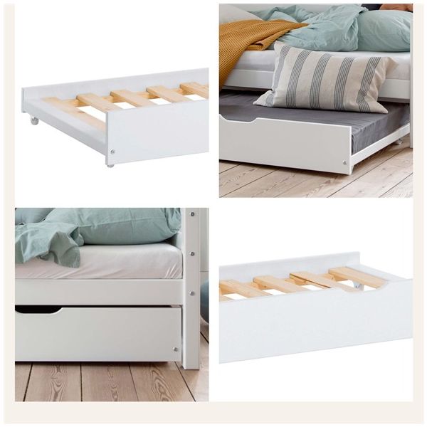 Trundle Bed for Eco Dream & Eco Luxury Beds 90 x 200 cm - White