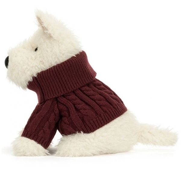 Peluche Chien Scottie Munro en Pull d’Hiver (25 cm)