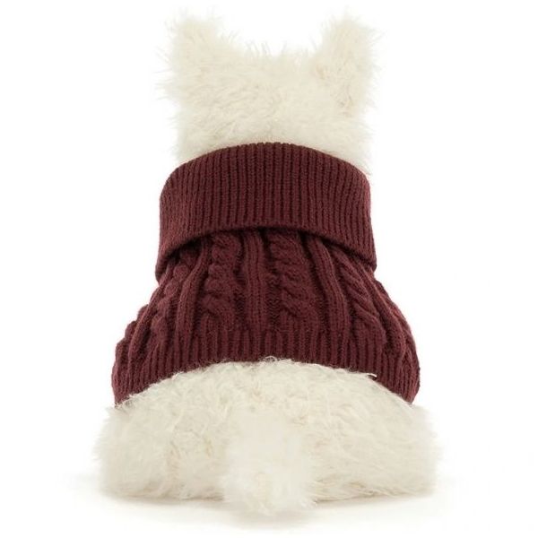 Peluche Chien Scottie Munro en Pull d’Hiver (25 cm)