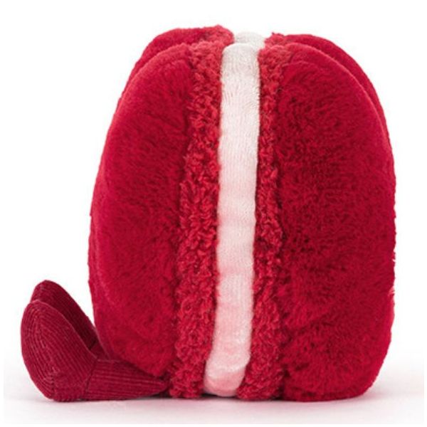 Plüschtier Makronen in Herzform Rot Arlette (13 cm)