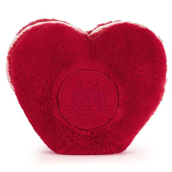 Plüschtier Makronen in Herzform Rot Arlette (13 cm)