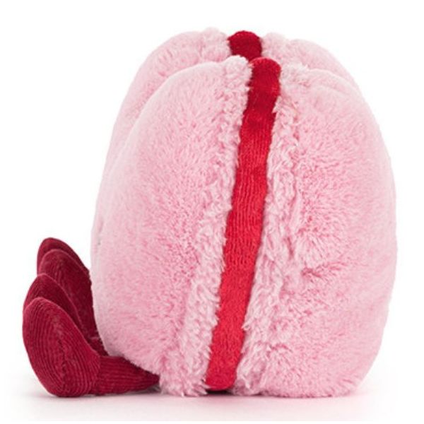 Peluche Macaron Cœur Rose Colette (13 cm)