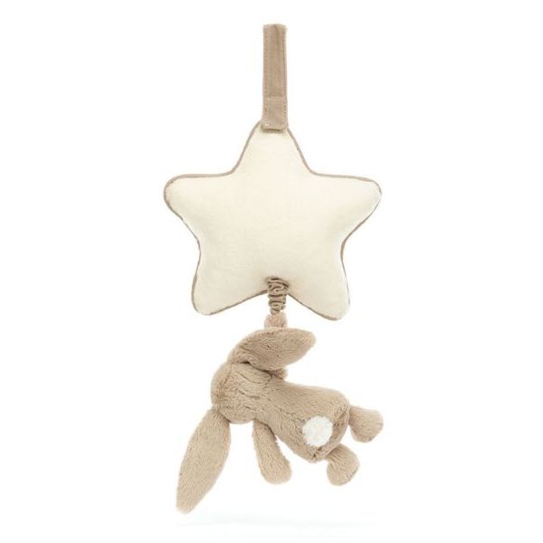 Bashful Beige Bunny Star Musical Pull