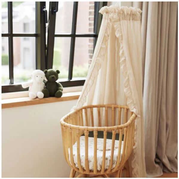 Ruffle Vintage Canopy - Nougat - 155 cm