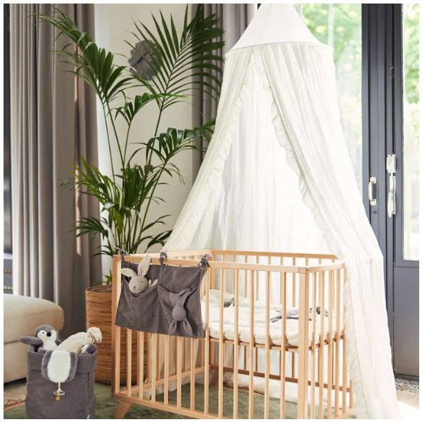 Ruffle Vintage Canopy - Ivory - 245 cm