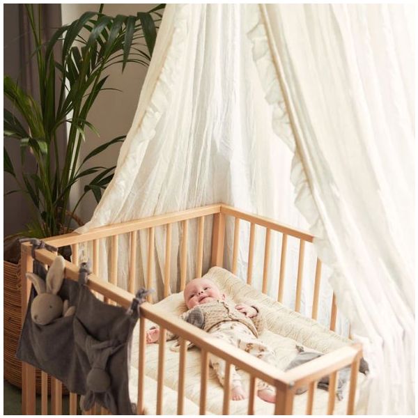 Ruffle Vintage Canopy - Ivory - 245 cm