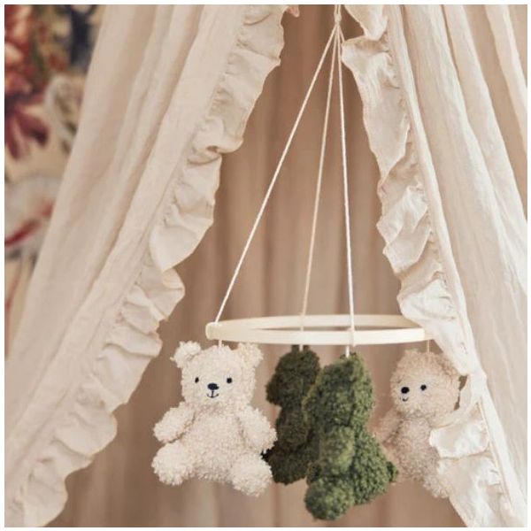 Ruffle Vintage Canopy - Nougat - 245 cm