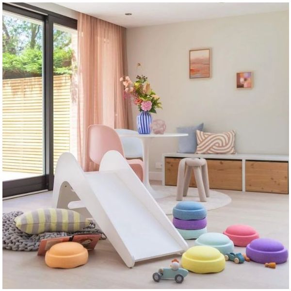 Wooden Slide - White