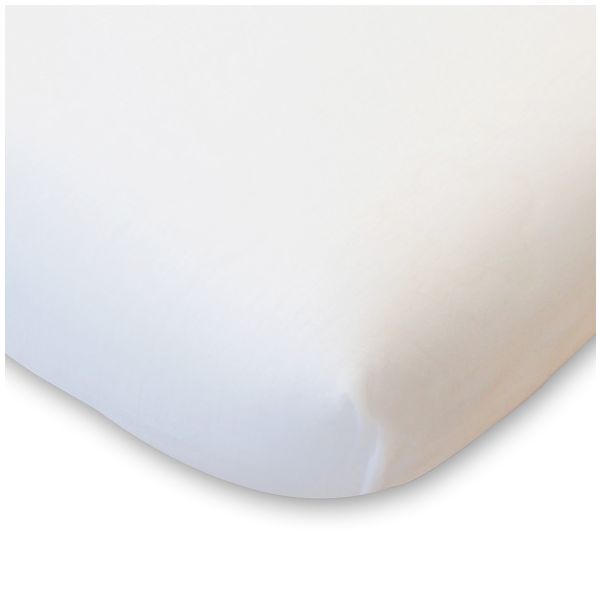 Drap Housse Coton Bio - 70 x 140 - Blanc