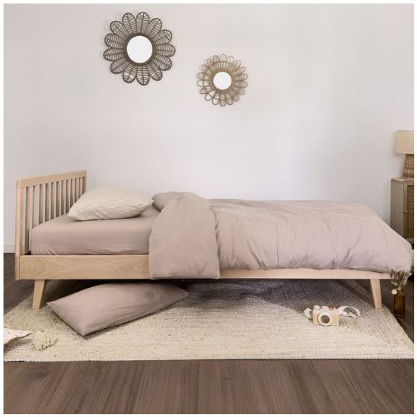 Turia 4-en-1 Convertible Junior Bed 80 x 160 cm - Beech