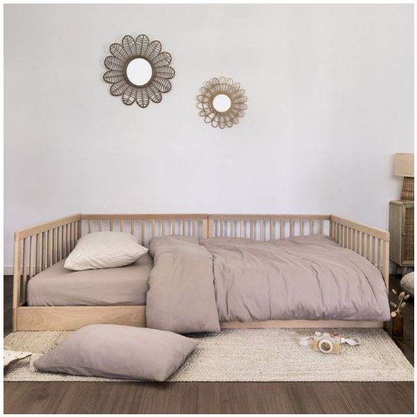 Turia 4-en-1 Convertible Junior Bed 80 x 160 cm - Beech