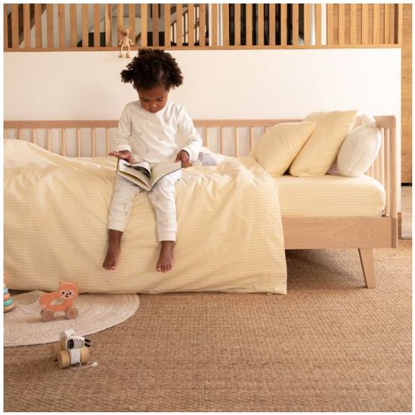 Turia 4-en-1 Convertible Junior Bed 80 x 160 cm - Beech