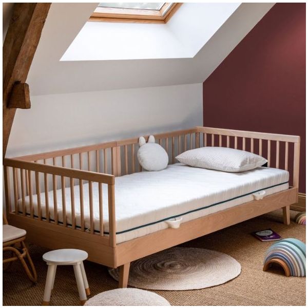 Turia 4-en-1 Convertible Junior Bed 80 x 160 cm - Beech