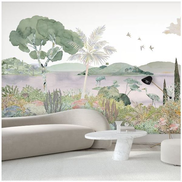 Décor Laguna - Rose / Blanc