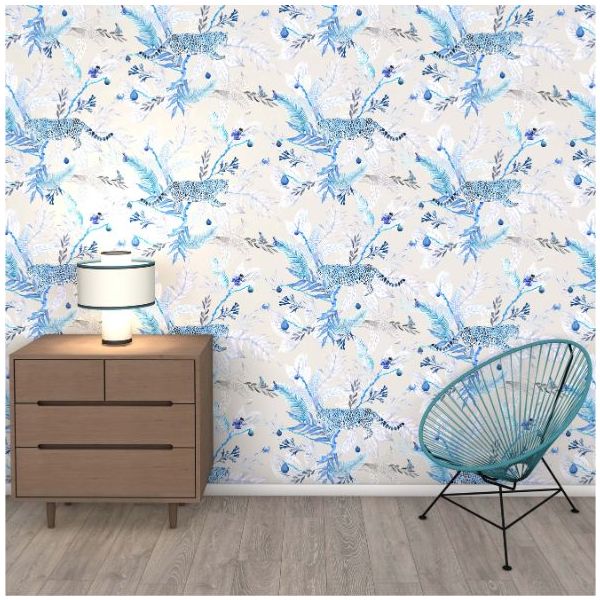 Papier Peint Orilla - Bleu